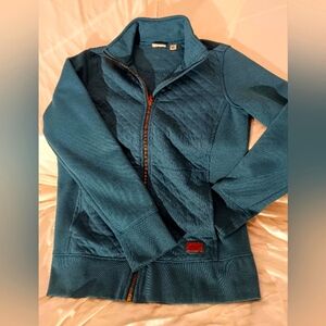 L.L. Bean Women's Deep Green Quilted Sweatshirt SM